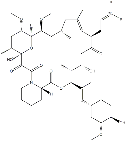 「同位素標記抑制劑」CAS:1356841-89-8|Tacrolimus-13C,d2